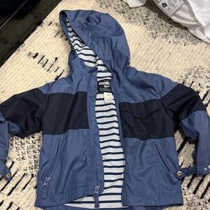 OshKosh B'gosh Navy and Gray Striped Jacket
